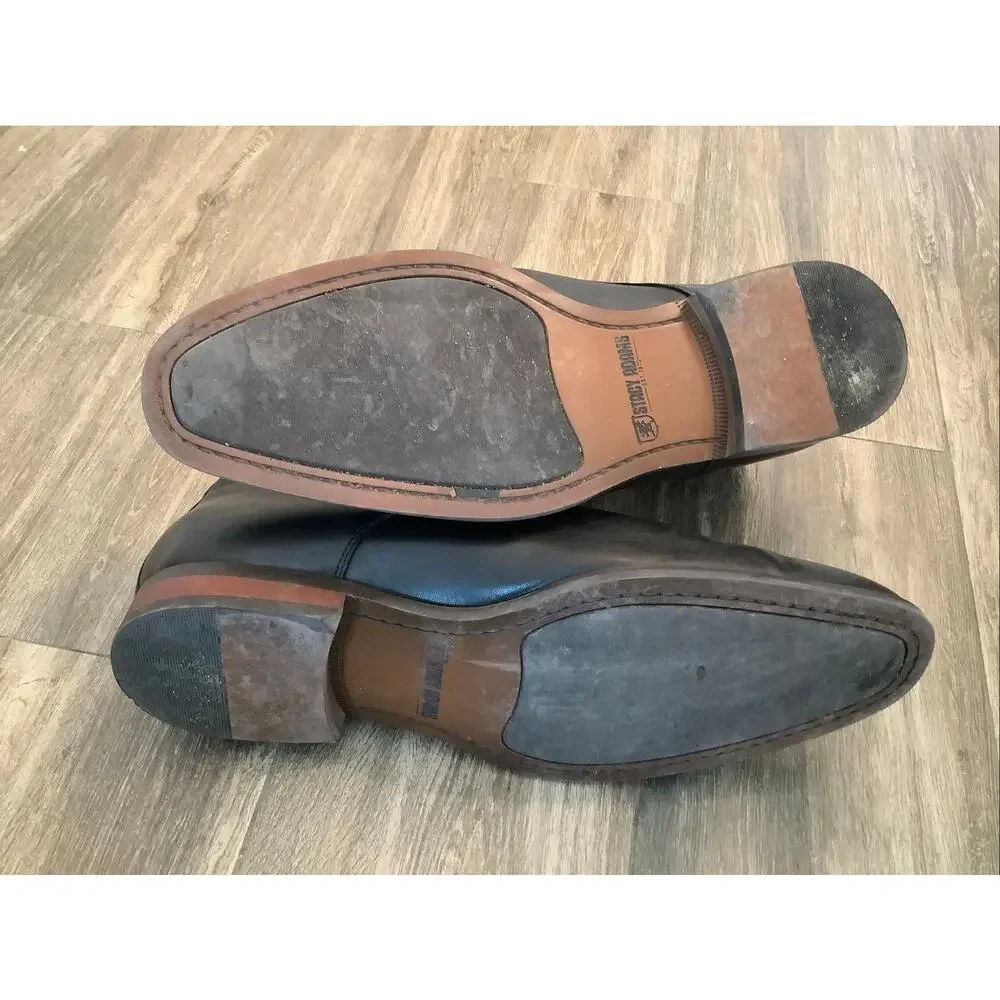 Stacy Adams Men's 8.5M Black Kaius Double Monk Strap Boots R5-24